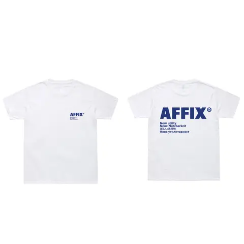 AFFIX WORKS 티셔츠 남성 여성 뉴 유틸리티 T 셔츠 100% 코튼 오목 티셔츠 Kiko Kostadinov 브랜드 탑 일본 streetwear Best5
