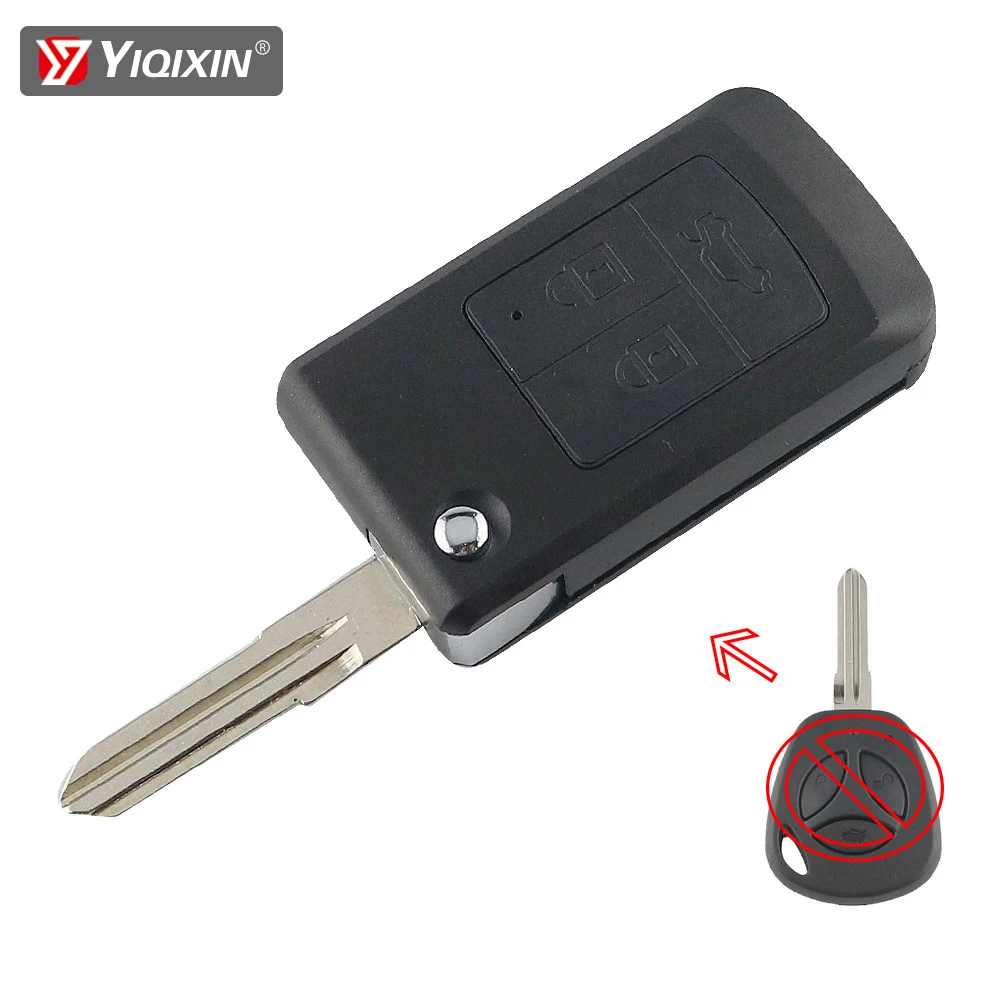 YIQIXIN Modified Key For Lada Priora Niva Vaz Granta Samara XRay Kalina Sedan Folding Remote Car Key Shell Cover Case 3 Button