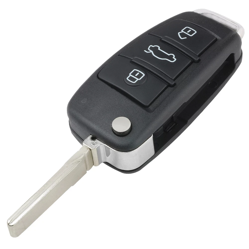 KEYECU Replacement Remote Key Shell Case 4 Button for Audi A2 A3 A4 A6 A8 TT Quattro S3 S6 S8 Q7 R8 S5 RS4 With HU66