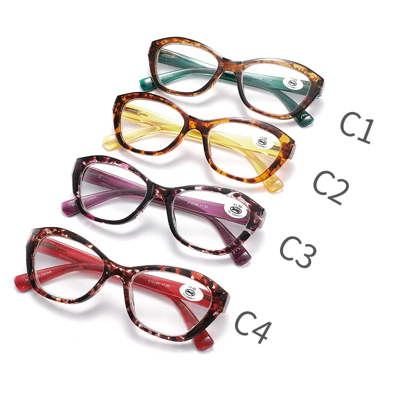 

Eso Vision Cat Eye Reading Glasses For Woman Tortoise Women's Square Readers Big Frame Red For Sale In high Quality 150 200 250