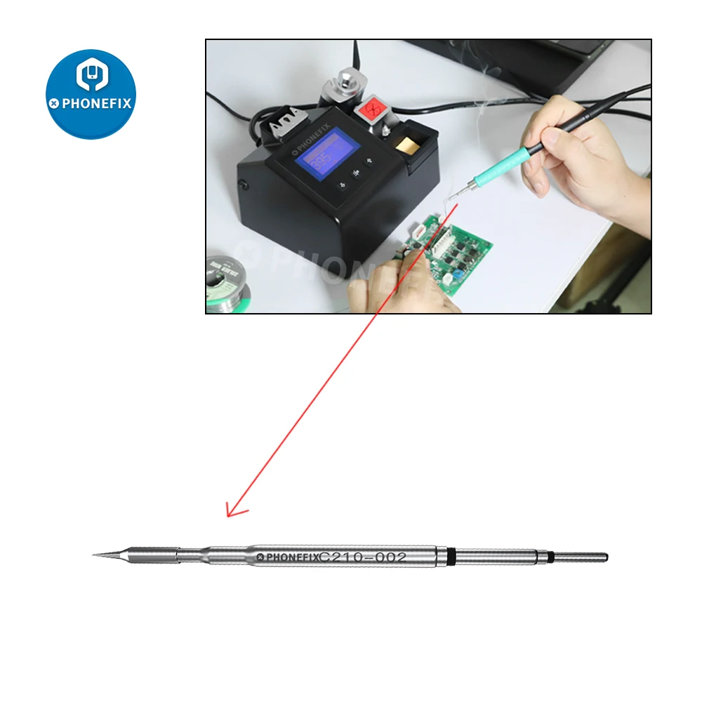 Наконечники для паяльника OEM C210, прямая/угловая/головка ножа, для ручки T210, сменный наконечник для паяльной станции