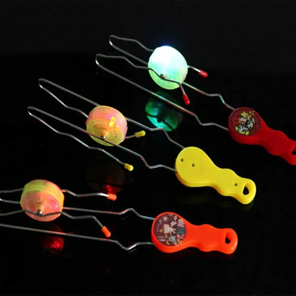 Creative Light-up Gyro Wheel Rail Twirler Spinning Flashing Gyro Science Toy Kids Gifts Educational Puzzle Toys