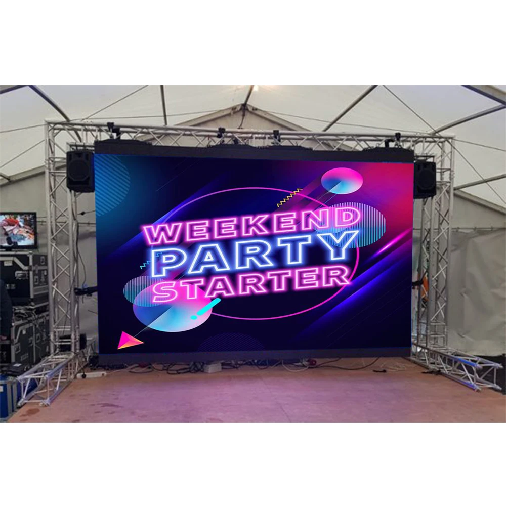 Weekend Party Full Color Led Screen 640x640mm P5 Outdoor SMD2727 Led Display Screen Led Panel Pixels 128x128 Dots 1/8 Scan