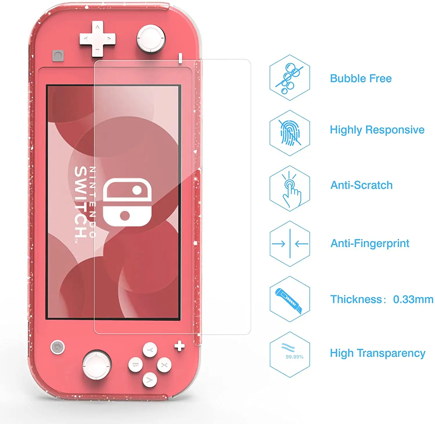 Juste de protection en TPU pour Nintendo Switch Lite, coque compatible avec Nintendo Switch Lite, anti-rayures, anti-poussière