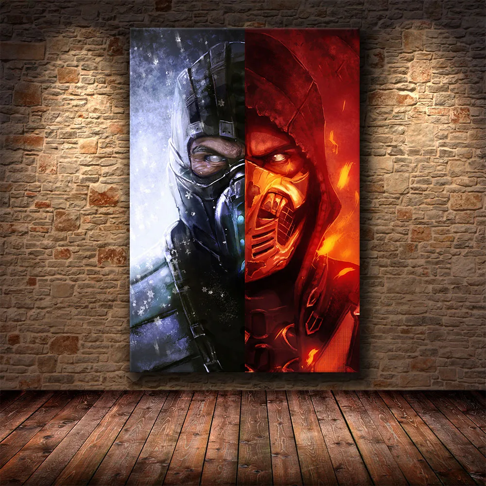 

Game Mortal Kombat Gaming for Kids Cuadros HD Decorative Printed Posters Picture Canvas Wall Art Home Decor Paintings Decoration