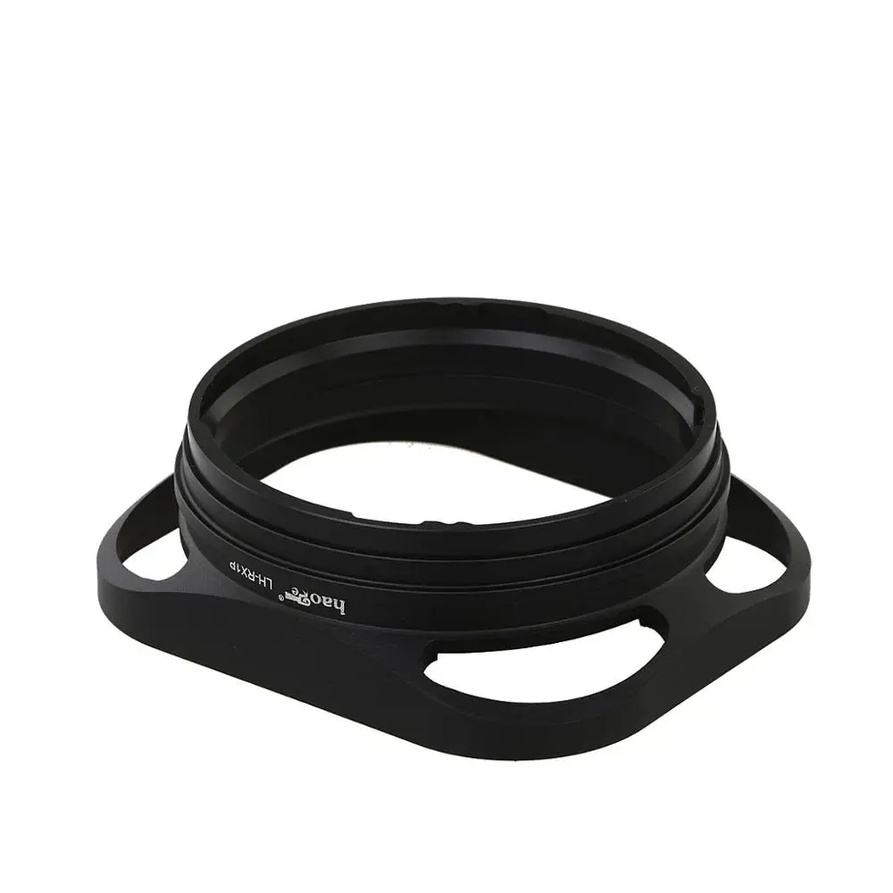 Haoge Square Metal Bayonet Lens Hood for Sony RX1R RX1RM2 RX1 Rx1rii Camera AND Sony FE35mm/F2.8 E-Mount Lens