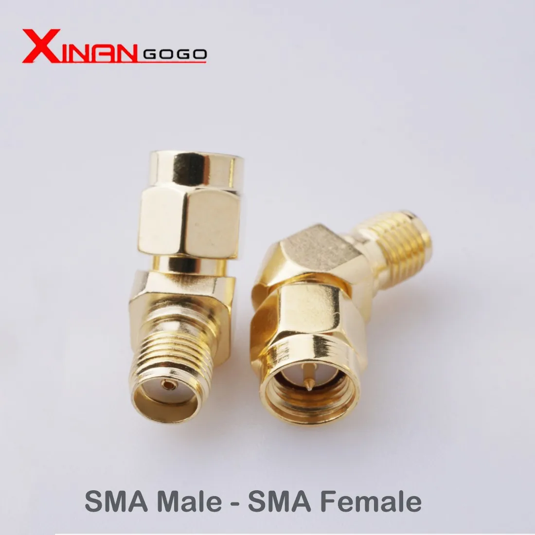 Xinangogo-adaptador Coaxial RF Coaxial SMA macho a SMA hembra, tuerca de 45 grados para WIFI, GPS, 4G, antena GSM, Conne, 20 piezas