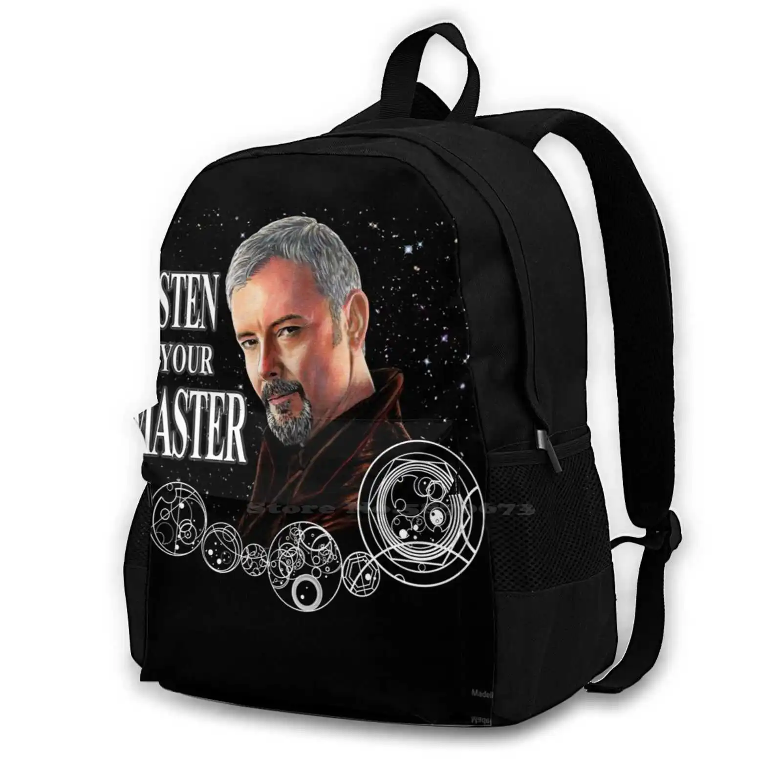 

The Master ( John Simm ) Teen College Student Backpack Pattern Design Bags The Master Johnsimm The Doctor Harold Saxon Missy
