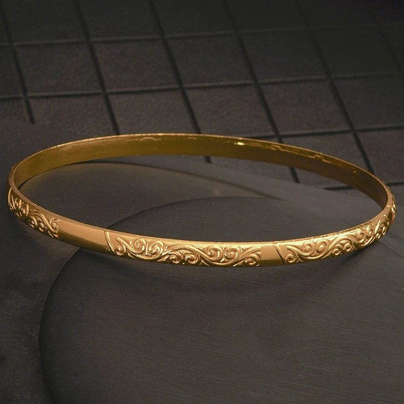 Dubai Gold Color Bracelet Morocco Women\'s Wedding Charm Fine Bracelet
