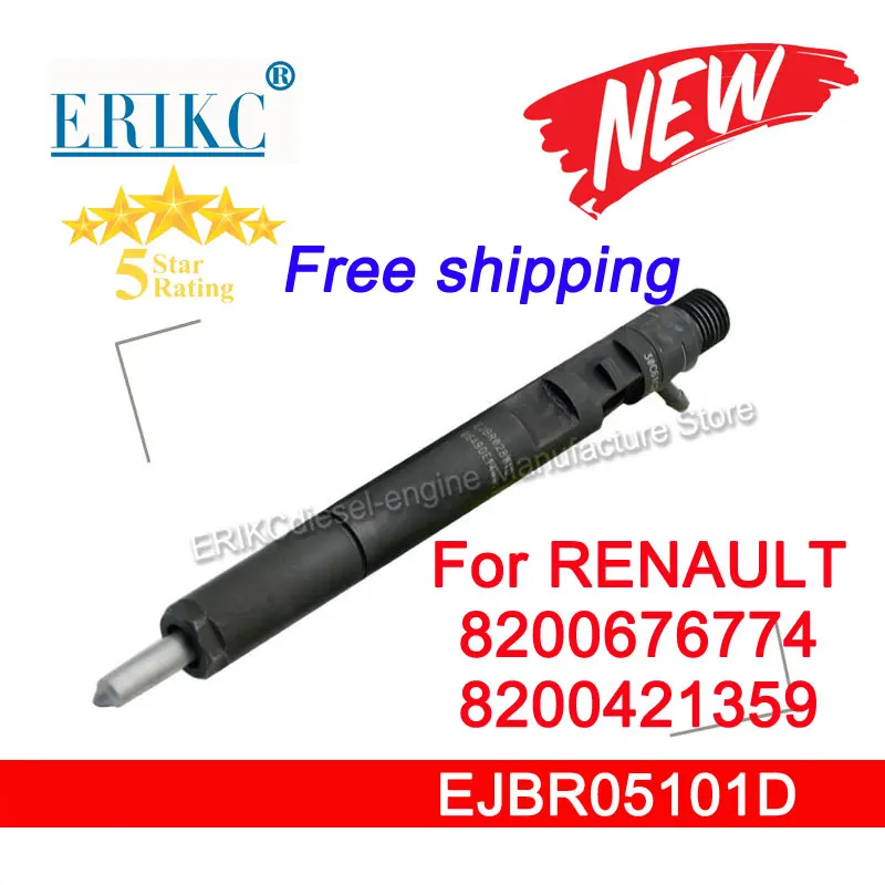 

EJBR05101D Common Rail Injector EJB R05101D Fuel Injection Nozzle 82 00 676 774 For RENAULT CLIO 8200676774 8200421359 Euro 4