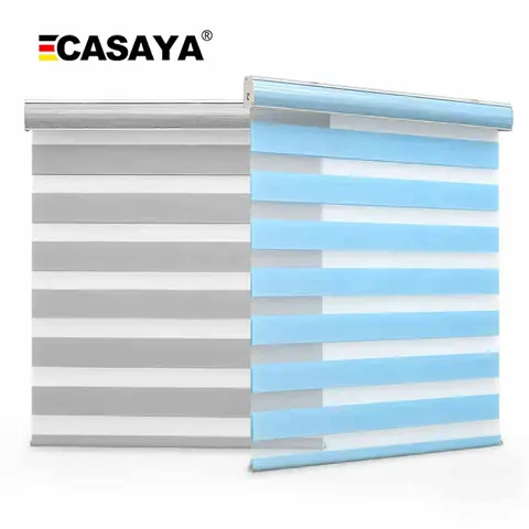 CASAYA 하이 퀄리티 얼룩말 블라인드, 주야간 블라인드, 대형 방진 커버, 거실 롤러 블라인드, 맞춤형 사이즈