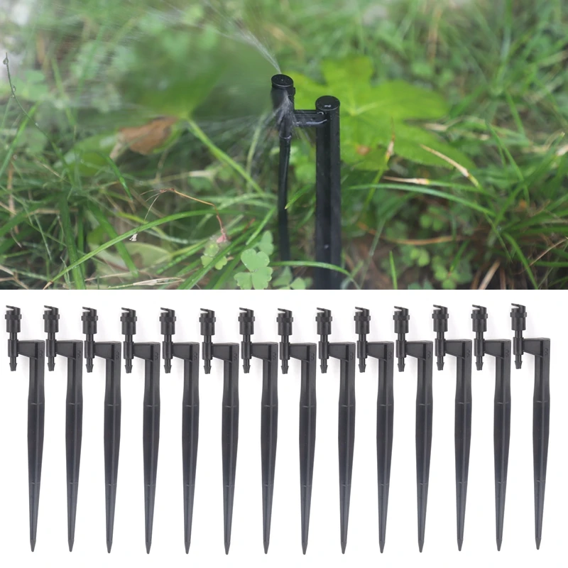 

5Pcs Black180°Refracting Nozzle Irrigation Sprinkler Nozzle Support Spike Watering Sprinklers Stakes Garden Water Connectors