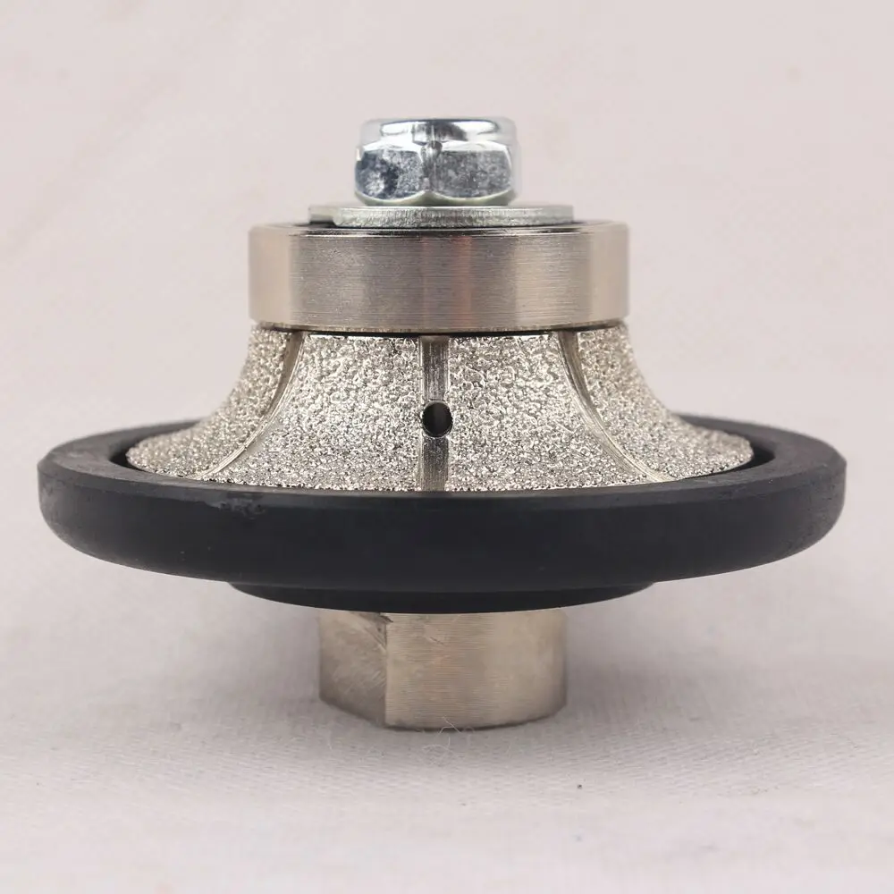 Raizi mola a profilo diamantato Demi bullnose per marmo granito 5/10/13/20/25/30mm punte per Router di profilatura brasate sottovuoto