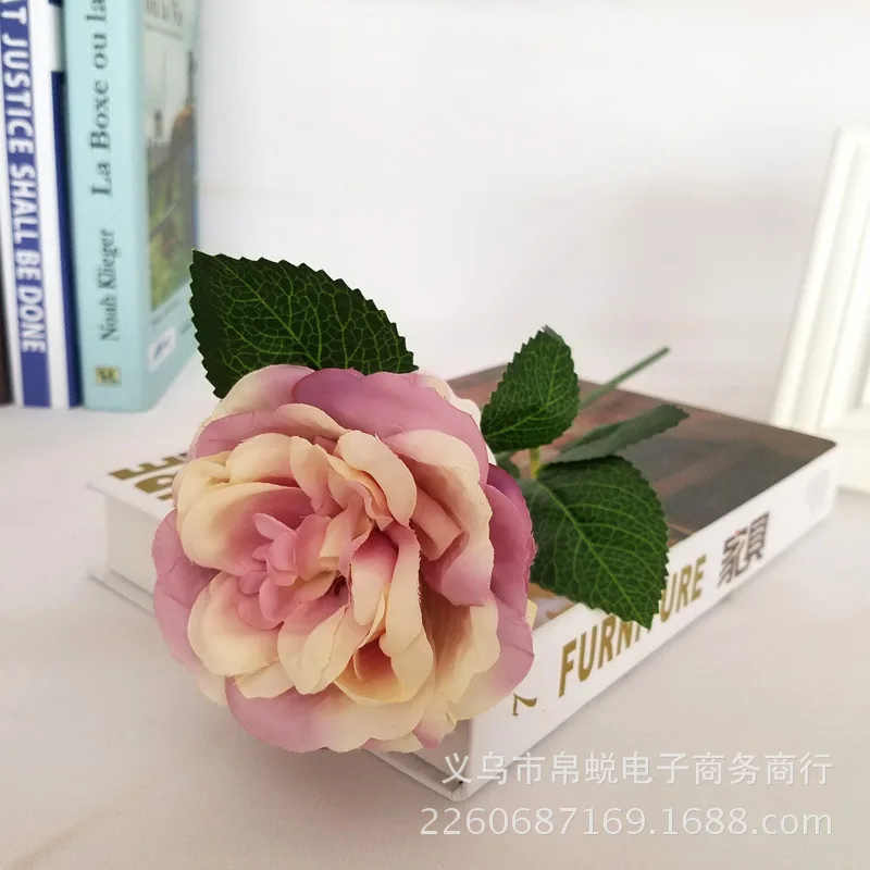 

Artificial Rose Flowers Wreath, Single Branch, Wedding Table Decoration, Home Garden Rose Fence, Fake Flore, 10Pcs per Lot