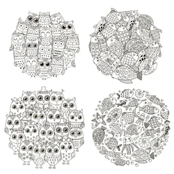 DIY Polymer Clay Stamp Sheets Cute Animal Owl Dog Cat Fish Embossing Designer Texture Craft Mat for Earring Pottery Tools