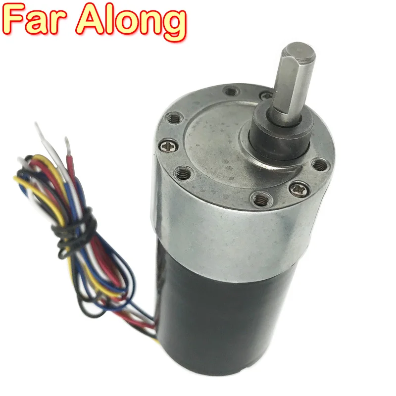 Brushless DC Gear Motor 12V 24V Low Speed 5-1270RPM High Torque Micro BLDC Motor Adjustable Speed Reversible Long Life