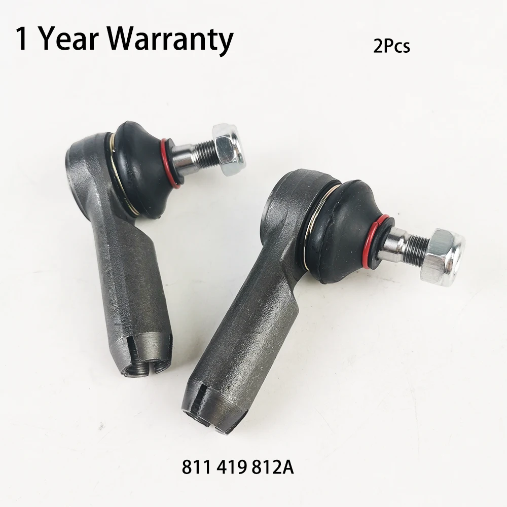 2PCS Tie rod outer ball head 811419812A for VW QUANTUM PASSAT SANTANA AUDI A80 A40Q