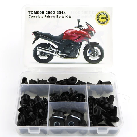 Для Yamaha TDM900 TDM 900 2002-2014 мотоциклетные стальные полный комплект болтов для обтекателя, зажимы для обтекателя, винты для корпуса, гайки
