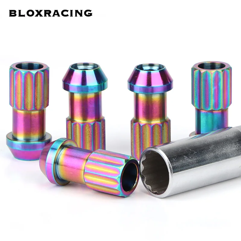 4/10 / 20PCS GR5 titanium alloy forged car tire accessories wheel lug nuts / anti-theft nut M12 * 1.5 /M12*1.25