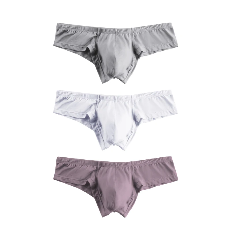 

3 PCS Men Underwear Briefs Set Solid Soft Men's Briefs Modal Free Shipping Mens Panties Brand M-XXL Wholesale Lots Male Trunks