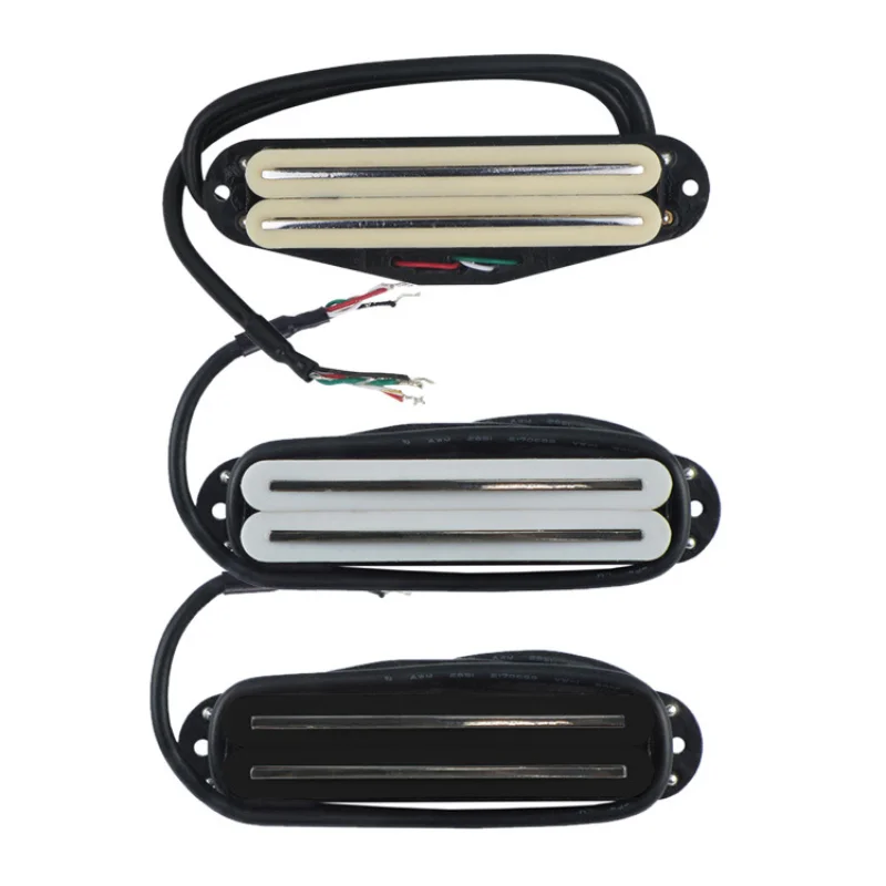 

Dual Rail Humbucker Pickup 4 Wire Magnetic Electric Guitar Pickup Ceramic 4 Wires Guitar Parts Black/White/Yellow for Choose