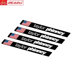 Pegatinas con nombre para cuadro de bicicleta de carretera, calcomanías personalizadas con identificación de jinete, bandera personalizada, estilo 11/3/20/21/5