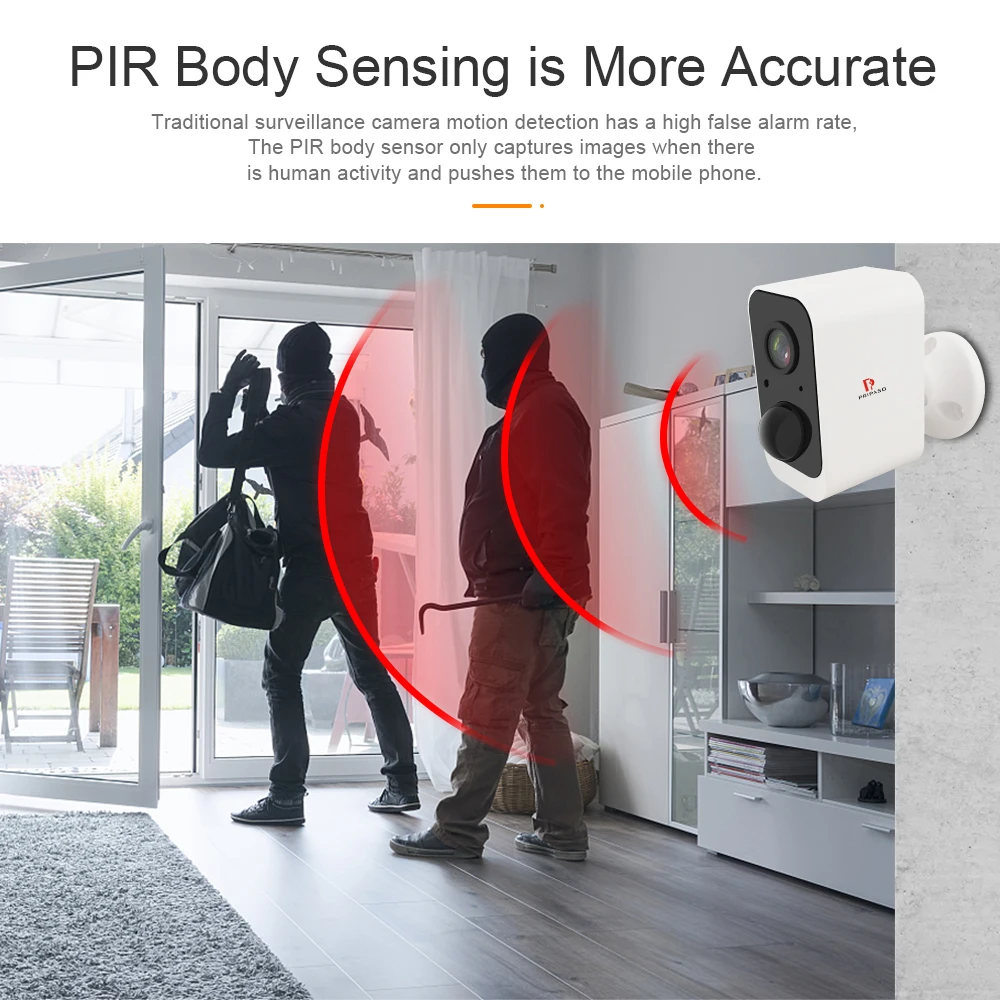 1080P Wireless Tuya Camera Outdoor Battery Powered WiFi Camera 2MP Home Security IP Cam Waterproof Rechargeable Battery Camera