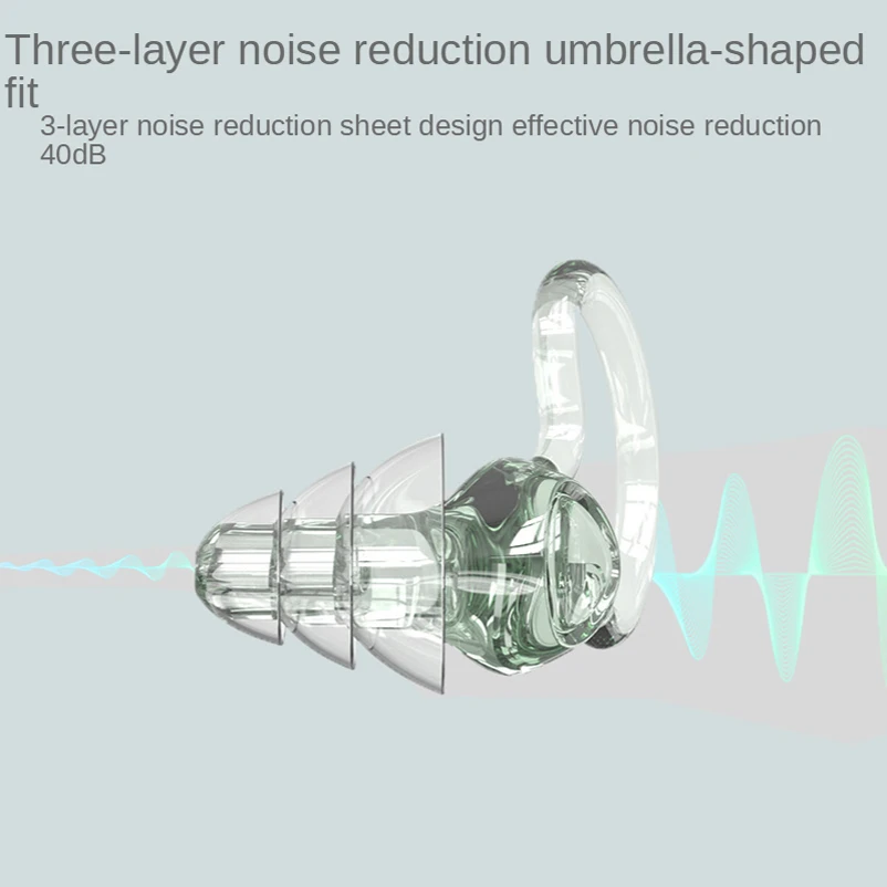 Ohr Stecker Noise Reduktion Sound Isolierung Schlaf Schutz Anti Cancelling Schlafen Wiederverwendbare Schwimmen Musik Silikon Ohrstöpsel