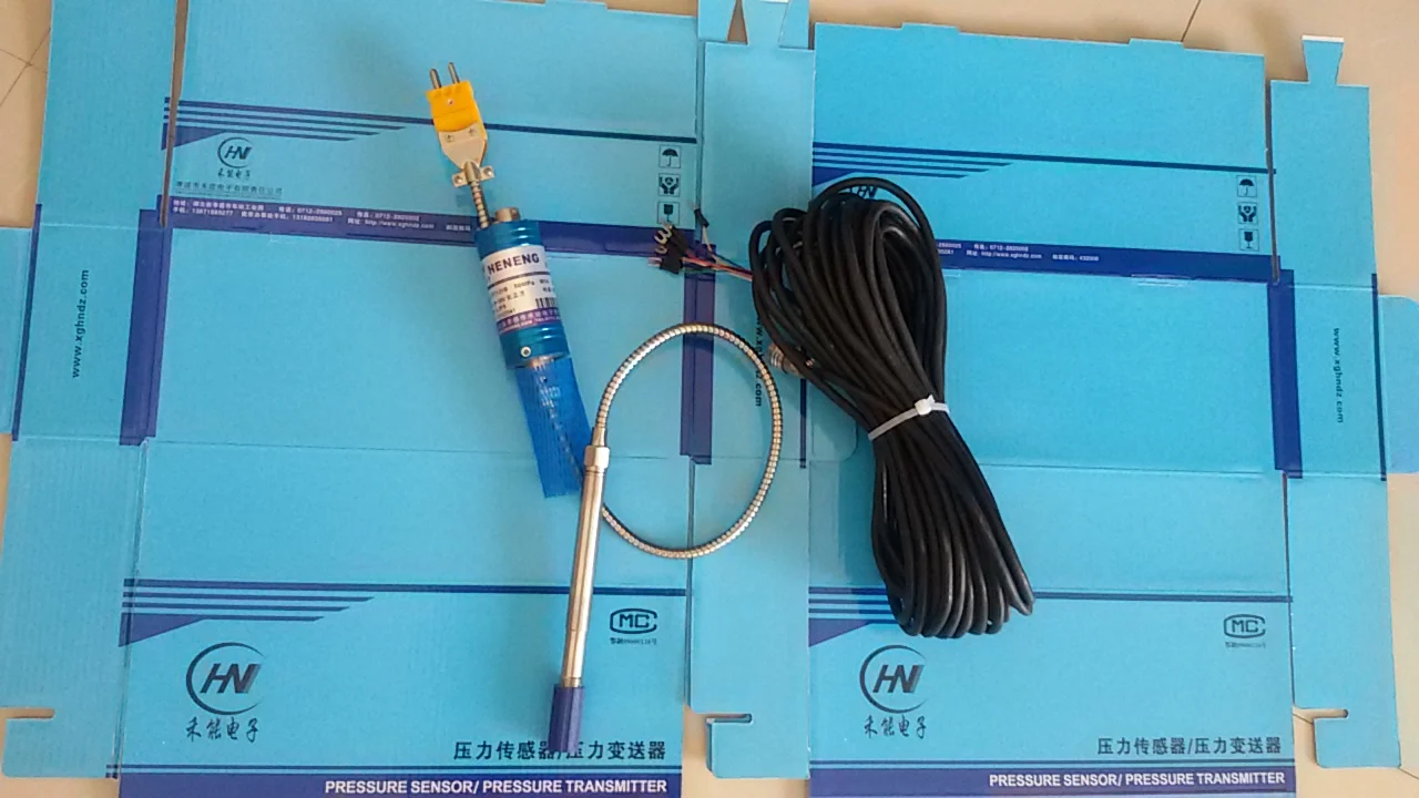 XGHNDZ  PT131-50MPa-M14*1.5 High temperature melt pressure and temperature dual measuring sensor 2MV/V 10VDC 5%fs XGHNDZ HeNeng