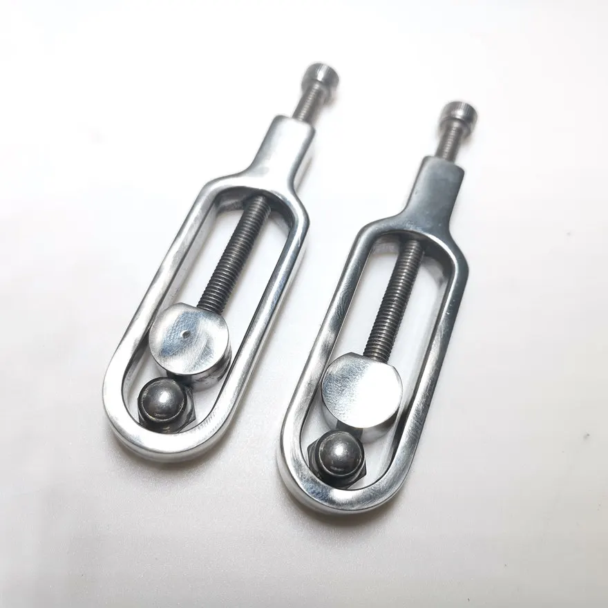 Stainless Steel Adjustable Nipple Clamps Play Breast Restraints female SM adult sex toy women