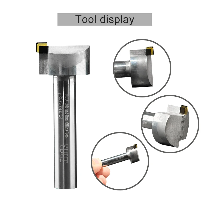 MCD Diamond Tools Side and End Milling Tool Used In CNC Milling Machine For Jewelry Mirror Effect Processing Jewelry Tools