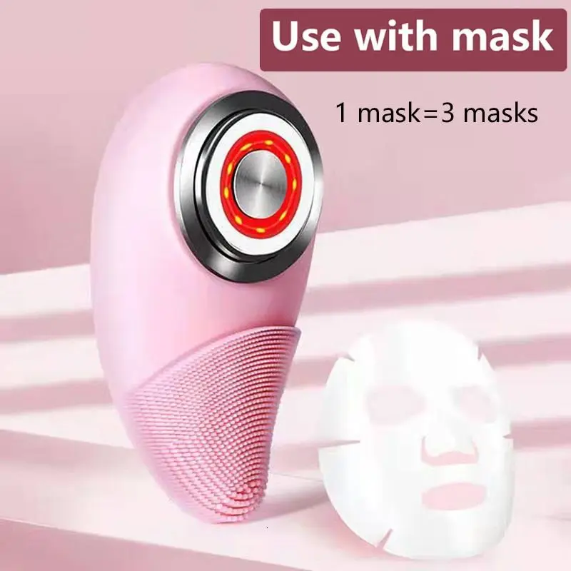 Multi Electric Facial Brush EMS Beauty Device Face Massage Cleansing Sonic Vibration Wrinkle Removal Tightening Skin Care Tools