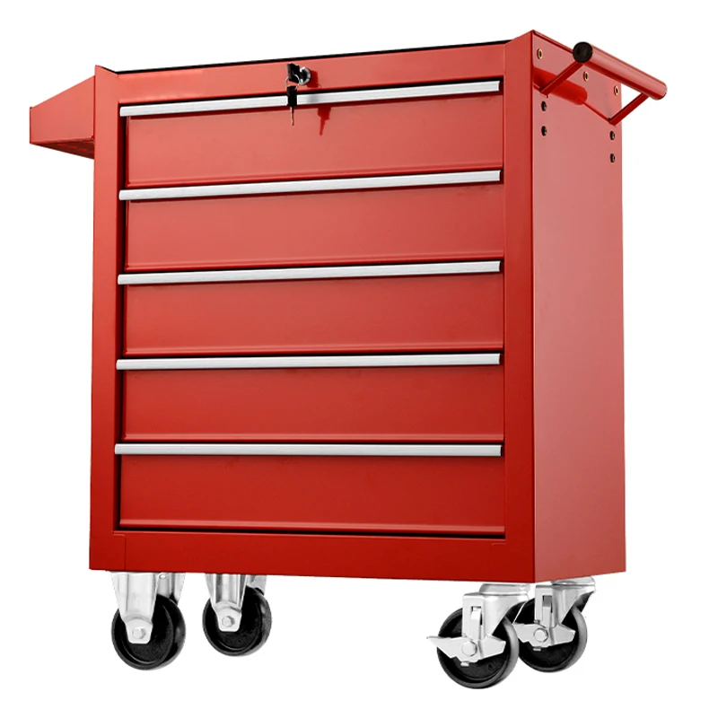 

Metal tool cart DA25 small trolley Auto repair drawer cart Multifunctional hardware repair shop tool cabinet