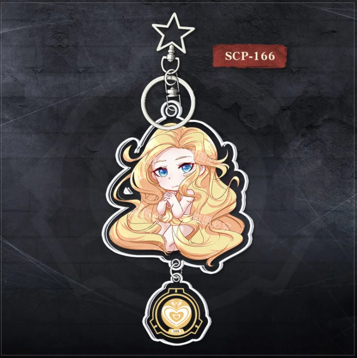 SCP foundation shelter file 173 049 682 166 double sided acrylic key chain anime Cosplay props