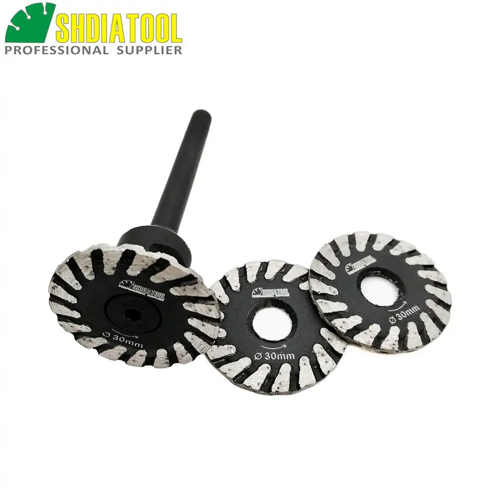 SHDIATOOL Mini 1Pc Cắt Kim Cương Đĩa Cắt Có Thể Tháo Rời 6Mm Vít Lưỡi Cưa Mini Kim Cương Thám Hiểm Hang Động Lưỡi Dao