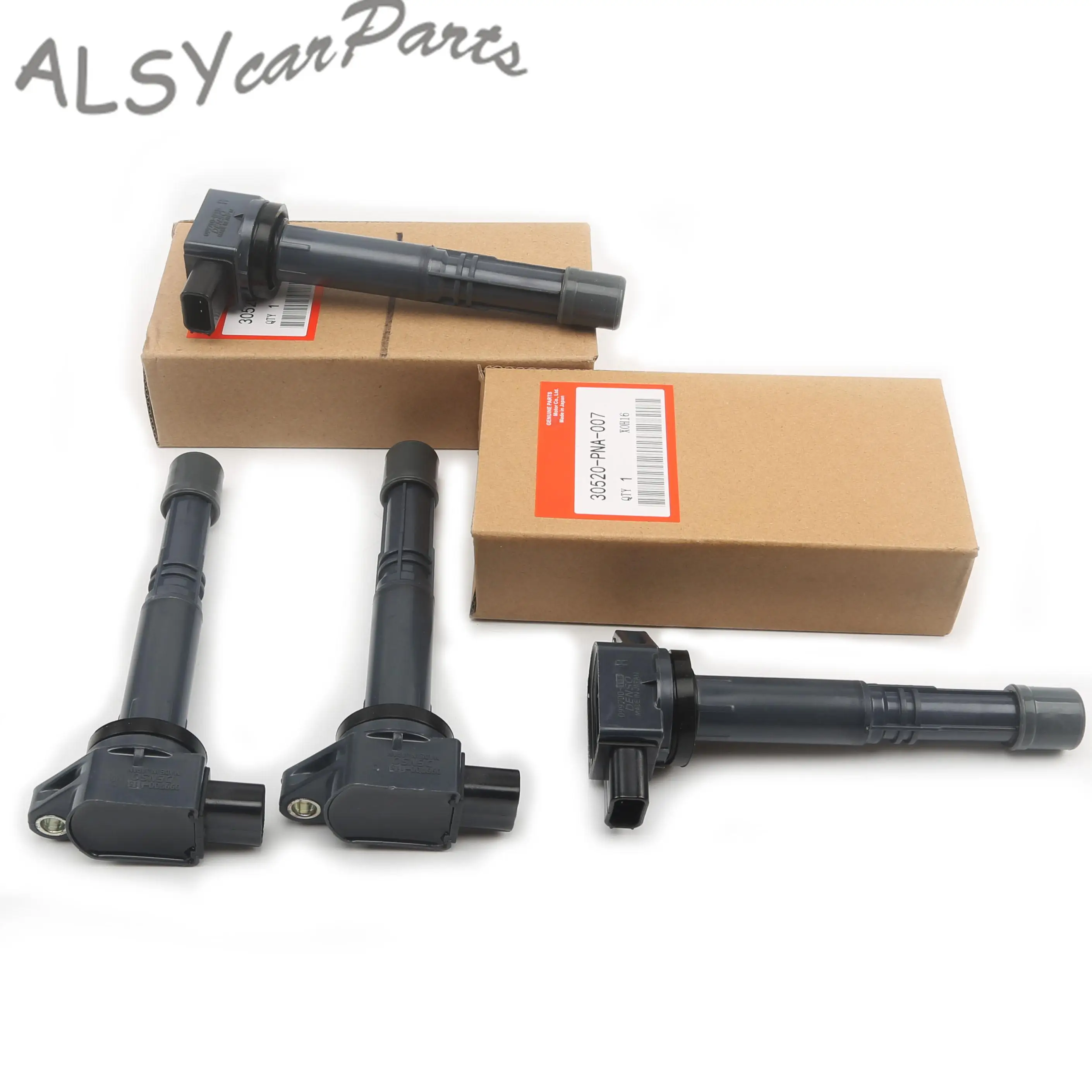 

30520PNA007 12V 3-Pin 4x Ignition Coils For Honda S2000 Pilot Element CRV Civic Accord Acura CSX RSX 30520-PNC-004 DIC0105 UF311