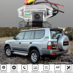 Car Rear View Camera Auto Backup Reverse Parking Rearview Camera for Toyota Land Cruiser Prado (90) 1996–2002
