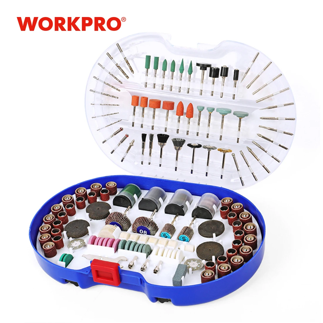 WORKPRO 276 قطعة ملحقات أداة دوارة ل دريمل مجموعة لقمة مثقاب صغير أدوات جلخ طحن الرملي تلميع قطع عدة أدوات