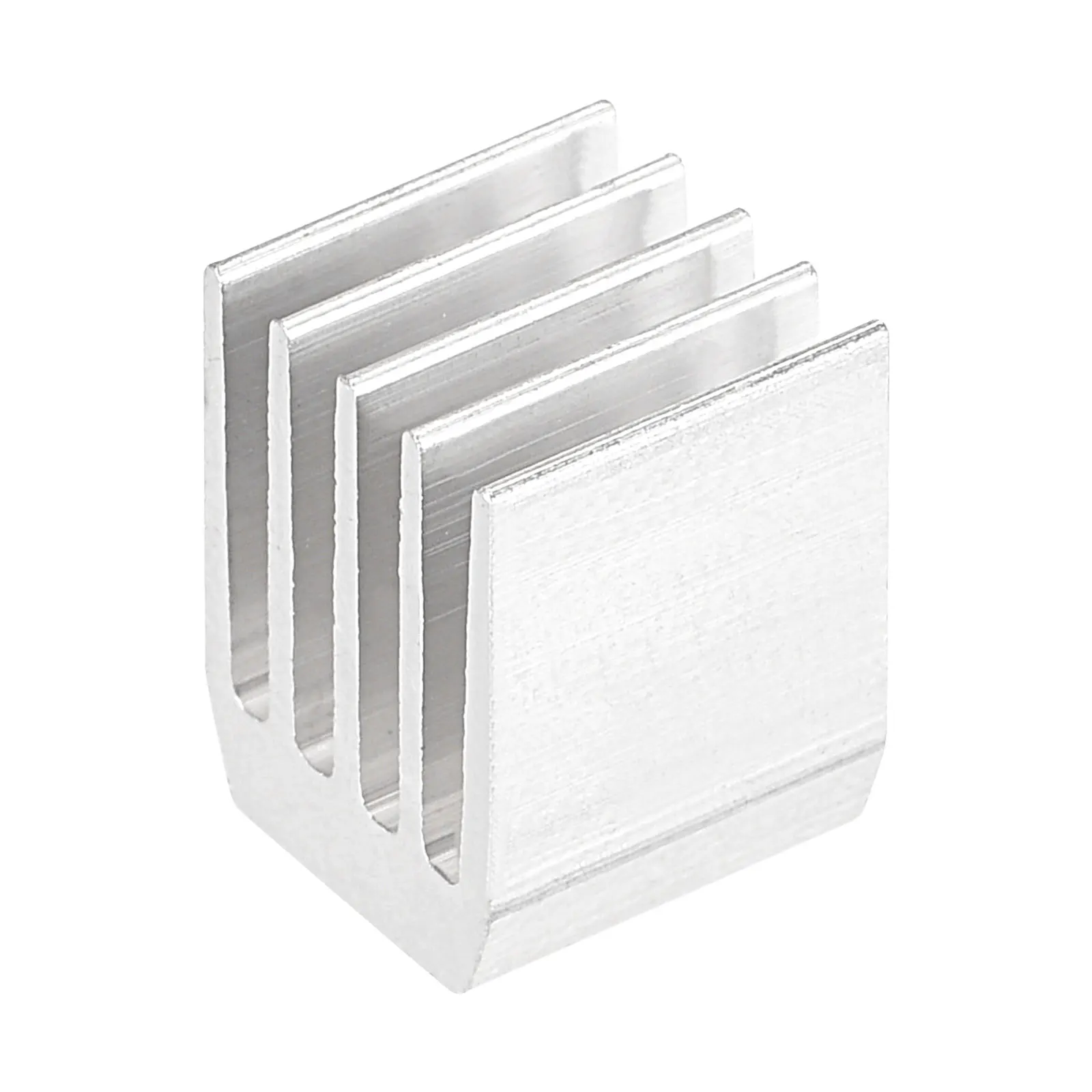 Uxcell 10pcs Electronic Heat Dissipation Cooler Aluminium Heatsink 9x9x12mm for CPU with Self Adhesive Pad Silver Tone