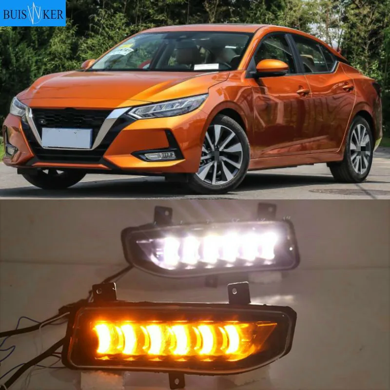 

2Pcs For Nissan Sentra Sylphy 2019 2020 LED Daytime Running Light Car Accessories Waterproof 12V DRL Fog Lamp Decoration