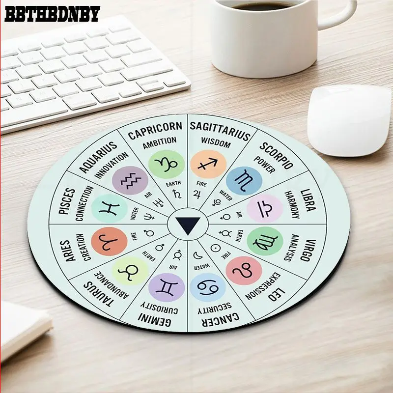 BBTHBDNBY Your Own Mats Camelot Wheel Silicone round mouse Pad to Mouse Game gaming Mousepad Rug For PC Laptop Notebook