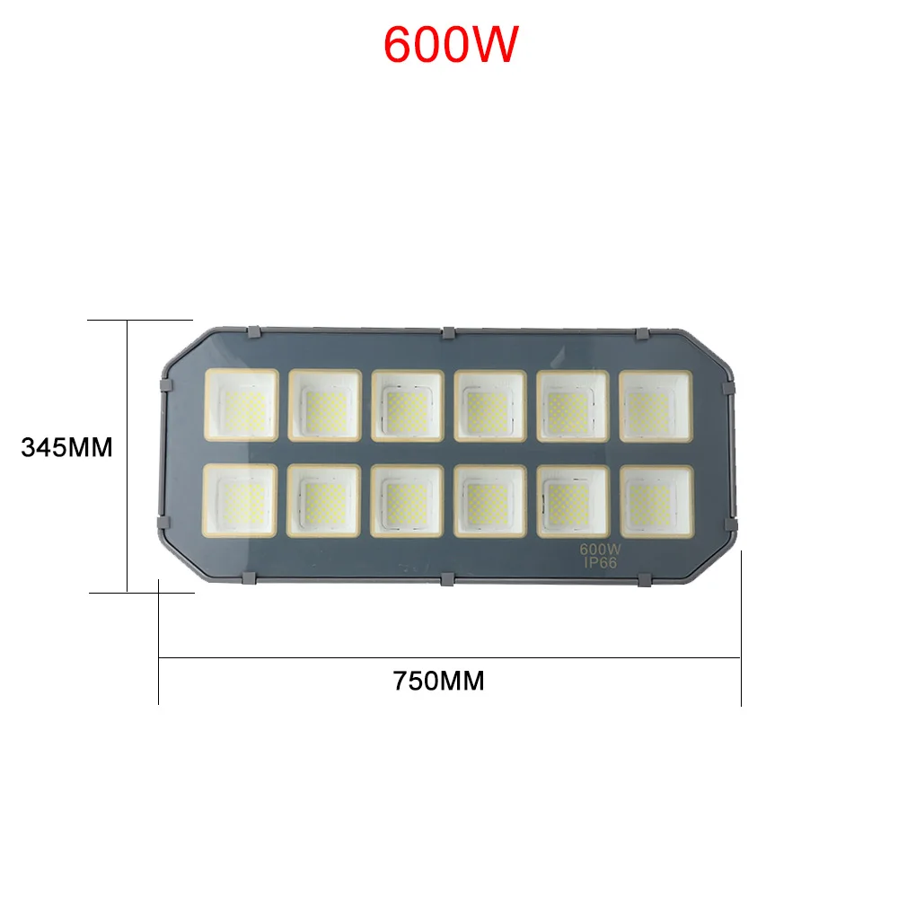 Reflector de alta potencia para iluminación Exterior, lámpara cuadrada de 200W, 300W, 600W, para jardín, árboles, edificio, impermeable