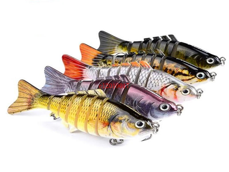 

Fishing Lures Wobblers Swimbait Crankbait Hard Bait Isca Artificial Fishing Tackle Lifelike Lure 7 Segment 10cm 15.5g