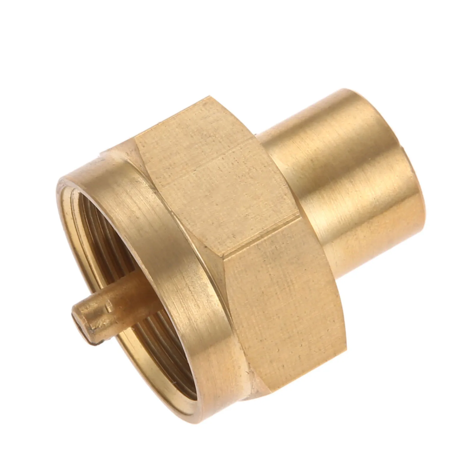 1pc Solid Brass 1LB Propane Gas Bottle Refill Adapter with 1/4 NPT Thread Gun Accessories Connection To Female Replacement Part