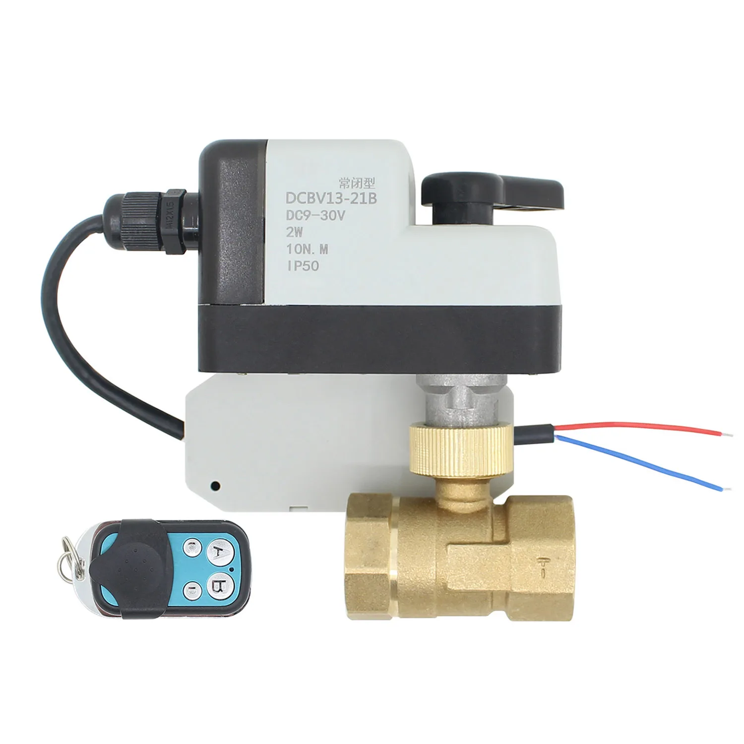 

AC100-230V AC DC9-30V with remote control Electric Motorized ball valve 2-wire control normally open normally closed valve