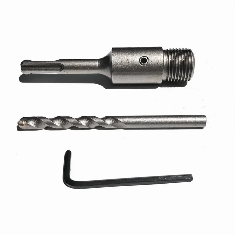 1PC 110mm extension rod adapter from M22 to SDS plus/four hollow Square shank for match electric hammer TCT tipped wall hole saw