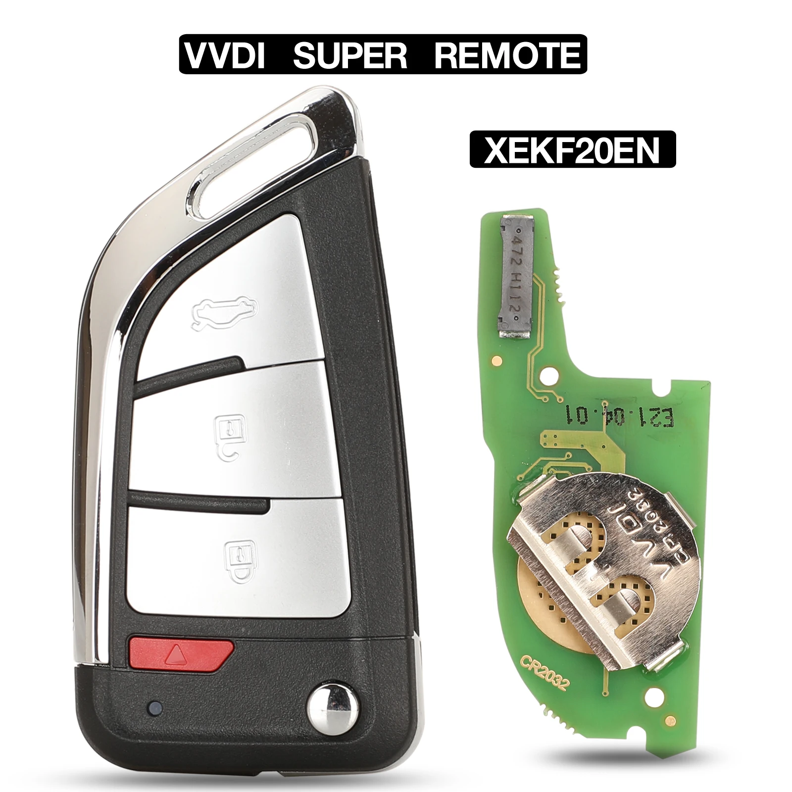 

jingyuqin PN:XEKF20EN VVDI Mini Universal Super Remote Car Key XE Series VVDI Xhorse For VVDI2 Key Tool Max