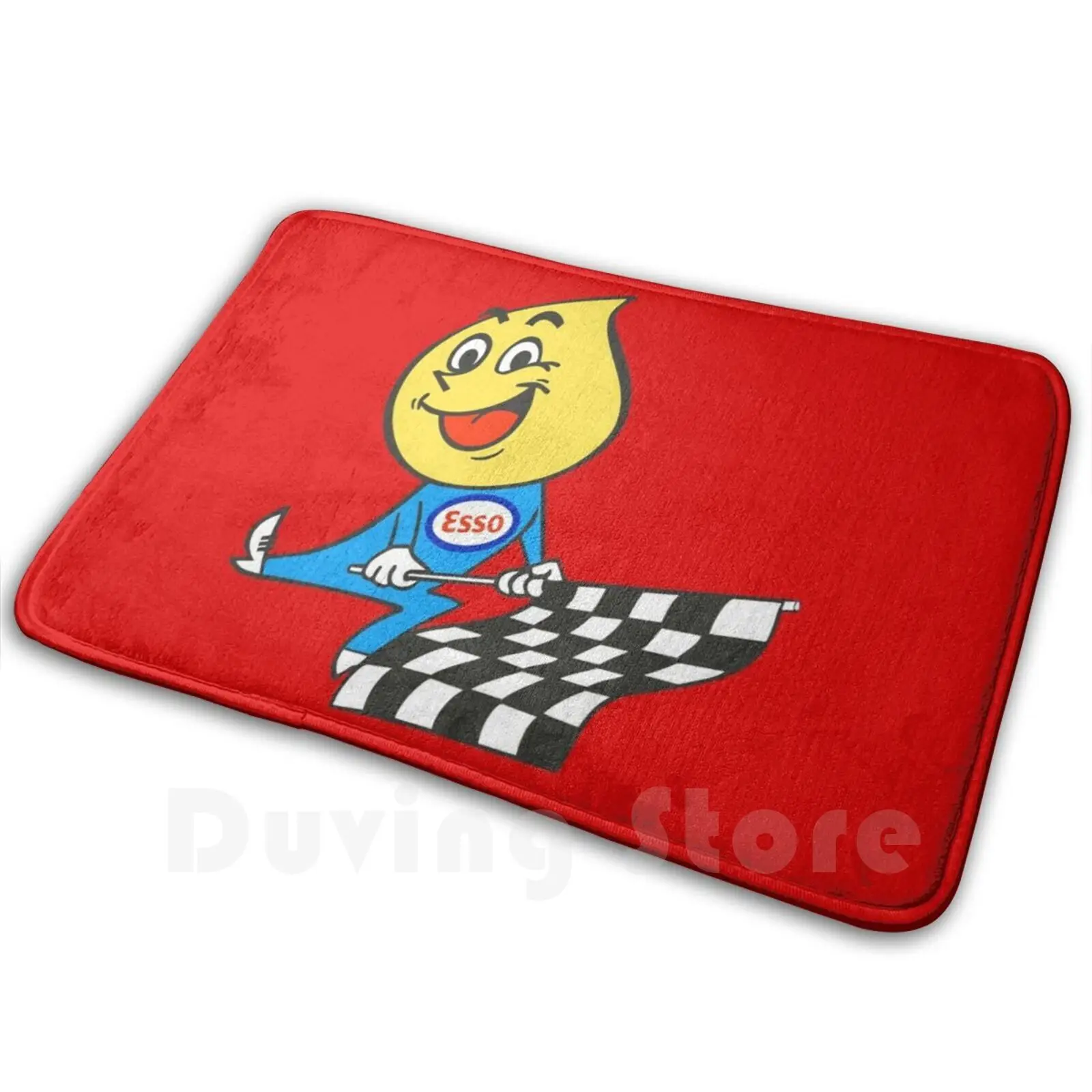 Esso 10 Carpet Mat Rug Cushion Soft Non-Slip Esso Vintage Motor Oil Gas Petroliana Racing Automotive Cars Transportation