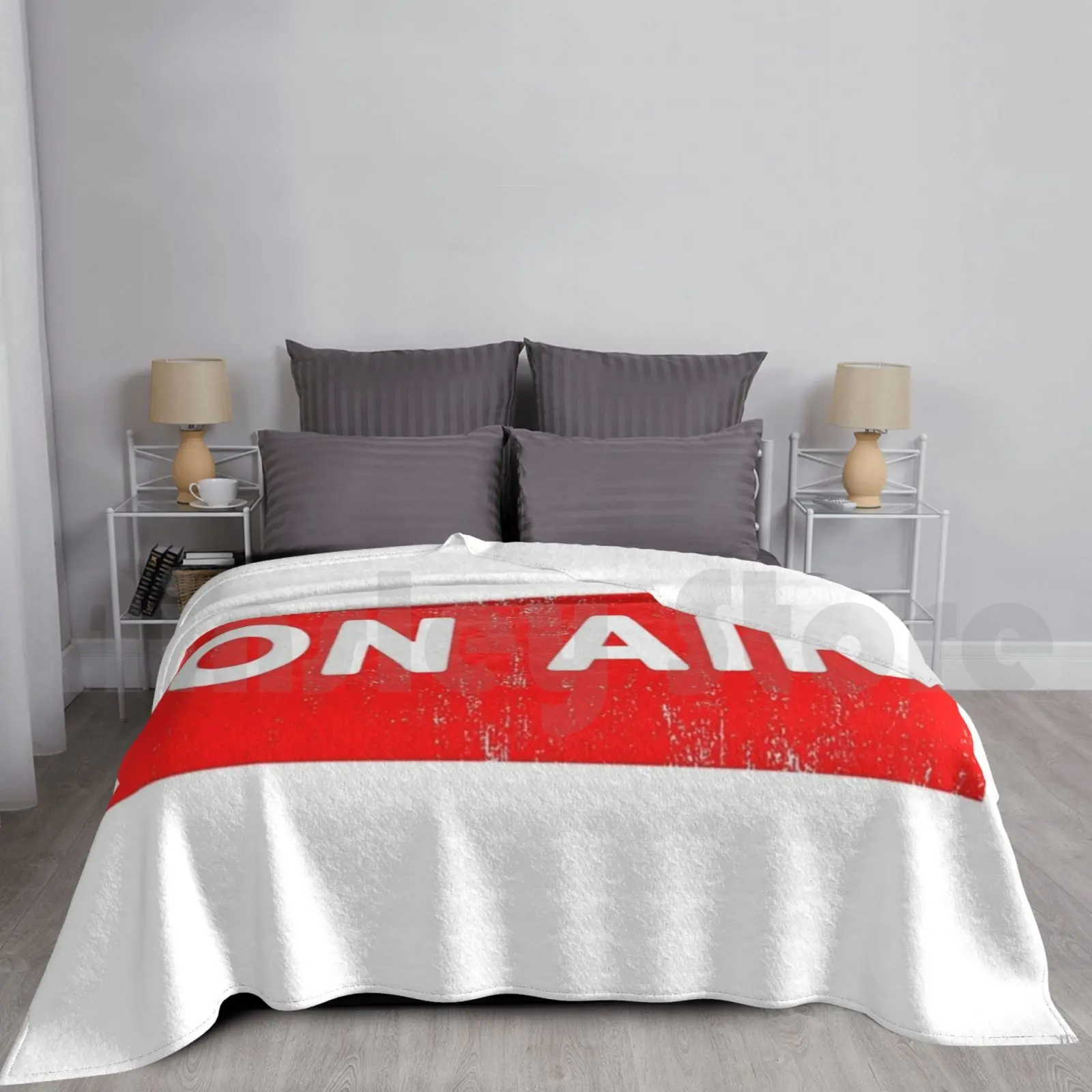 Blanket On Air Radio Live Microphone Dj Hat On Air Radio Live Microphone Dj Music Radio Show