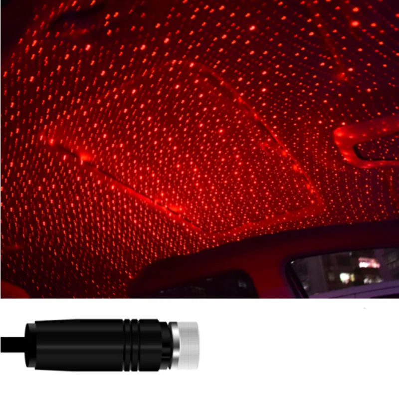 Projetor de luz noturna led para teto de carro, com estrela, usb, atmosfera galaxy, lâmpada para chrysler seled voyager crossfire pt cruiser 300c